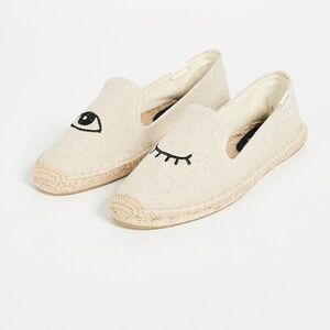 SOLUDOS Cream Winky Eye Espadrilles EU 37